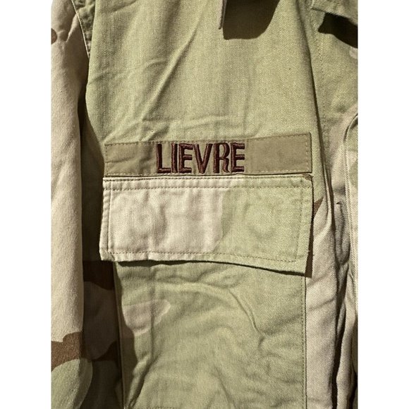 VTG U.S. Navy Combat Desert Camouflage BDU Coat Jacket Size Med Short NAMED 1991 - Picture 3 of 6
